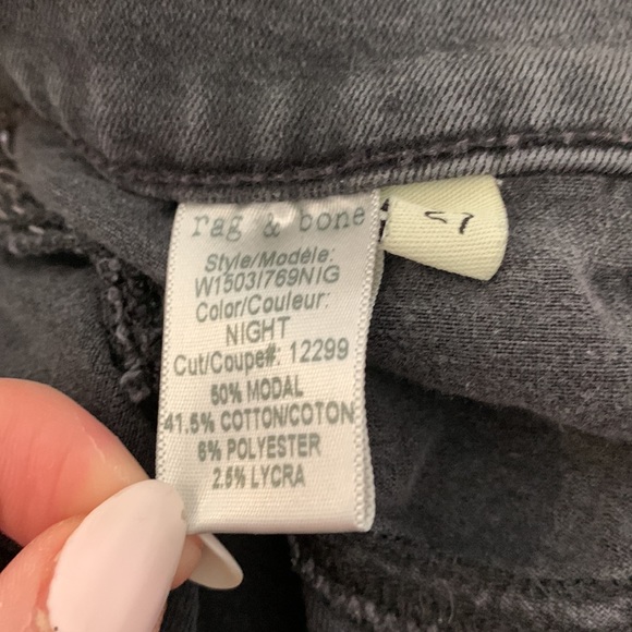 Rag & Bone charcoal legging jean - Picture 9 of 9